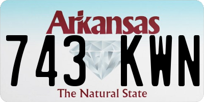 AR license plate 743KWN