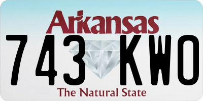 AR license plate 743KWO