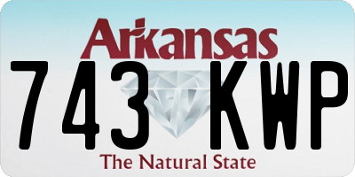 AR license plate 743KWP
