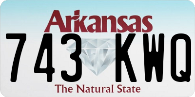 AR license plate 743KWQ