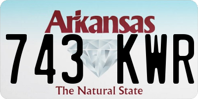 AR license plate 743KWR