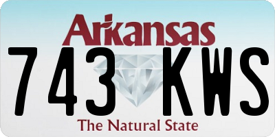 AR license plate 743KWS