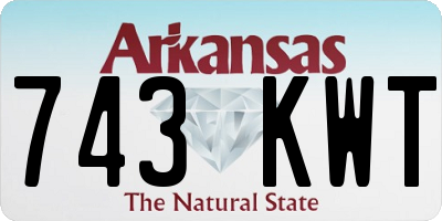AR license plate 743KWT