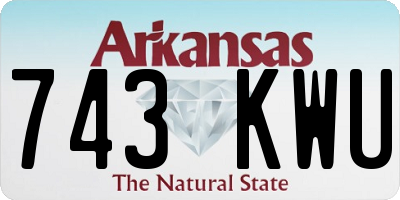 AR license plate 743KWU