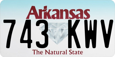 AR license plate 743KWV