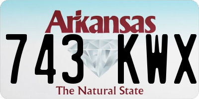 AR license plate 743KWX