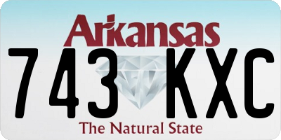AR license plate 743KXC