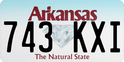 AR license plate 743KXI