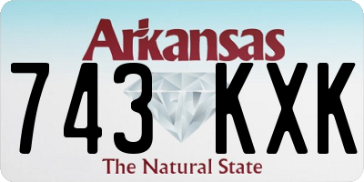 AR license plate 743KXK