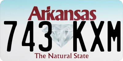 AR license plate 743KXM