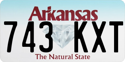 AR license plate 743KXT