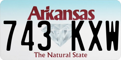 AR license plate 743KXW