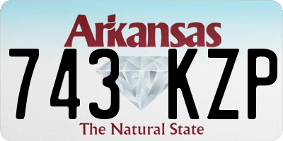 AR license plate 743KZP