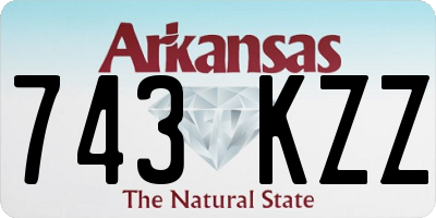AR license plate 743KZZ