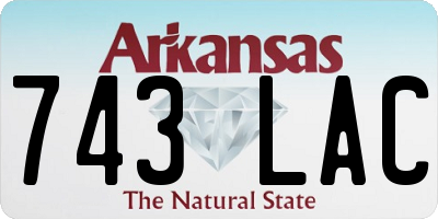 AR license plate 743LAC