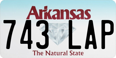 AR license plate 743LAP