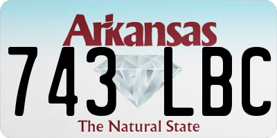 AR license plate 743LBC
