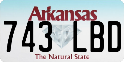 AR license plate 743LBD