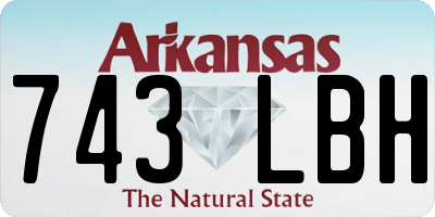 AR license plate 743LBH