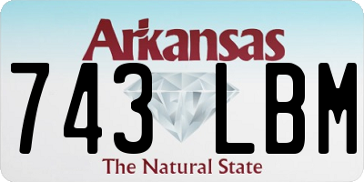 AR license plate 743LBM