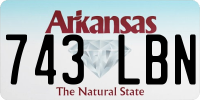 AR license plate 743LBN