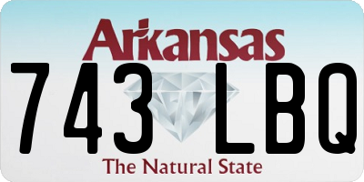 AR license plate 743LBQ