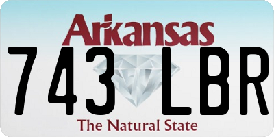 AR license plate 743LBR