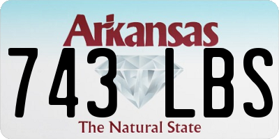 AR license plate 743LBS