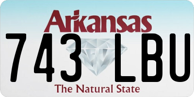 AR license plate 743LBU