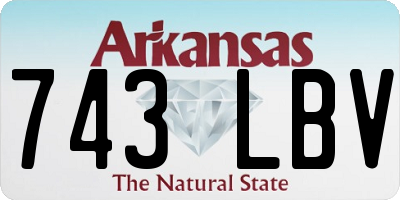 AR license plate 743LBV