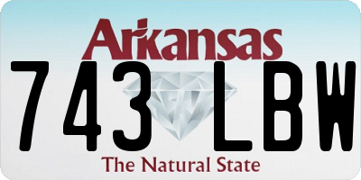 AR license plate 743LBW
