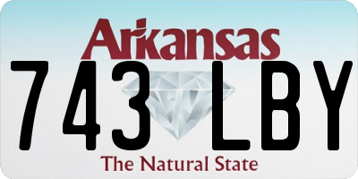 AR license plate 743LBY