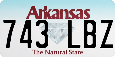 AR license plate 743LBZ