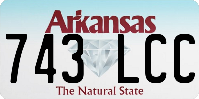 AR license plate 743LCC