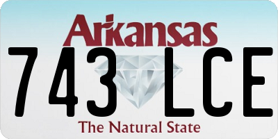 AR license plate 743LCE