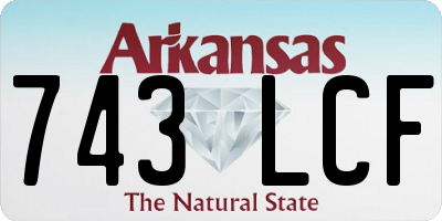 AR license plate 743LCF