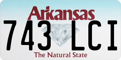 AR license plate 743LCI