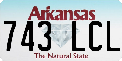 AR license plate 743LCL