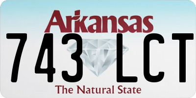 AR license plate 743LCT
