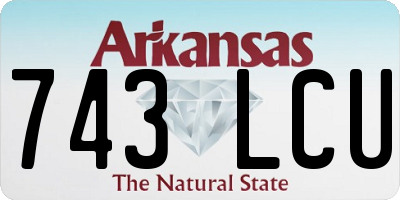 AR license plate 743LCU