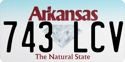 AR license plate 743LCV