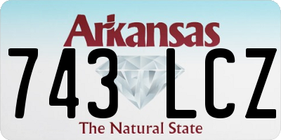 AR license plate 743LCZ