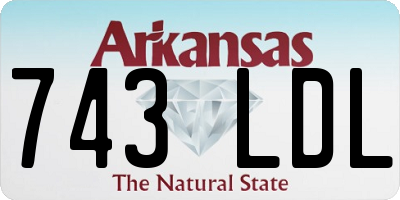 AR license plate 743LDL
