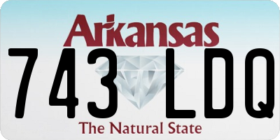 AR license plate 743LDQ