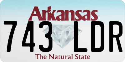 AR license plate 743LDR