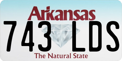 AR license plate 743LDS