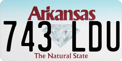 AR license plate 743LDU