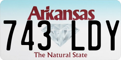 AR license plate 743LDY