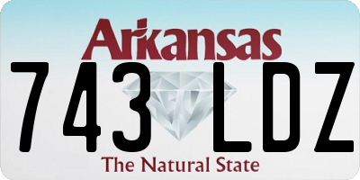 AR license plate 743LDZ