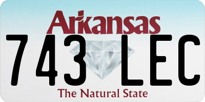 AR license plate 743LEC